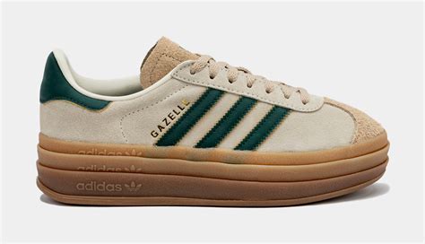 gazelle bold shoes green|adidas gazelle bold wonder beige.